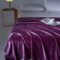 New Shell Edge Milk Velvet Blanket European Solid Color Flannel Warm Blankets Silky Multifunctional Bedspreads for All Seasons