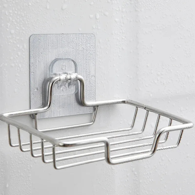 Steel Self Adhesive Soap Rack Wall Mounted Dish Bathroom Soap Holder Wall Mounted Soap Rack Wall Mounted Soap Holder Stainless