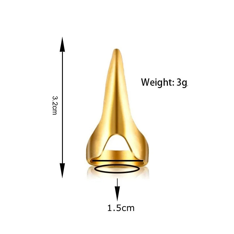 4 pcs 3.2cm Hair Parting Extension Sectioning Rings Steel Finger Braiding Pick Tool for Durable Dreadlocks And Wig Stylin
