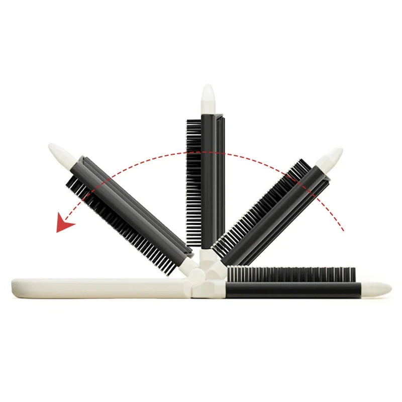 Mini Comb with Mirror, Folding Comb, Head Massage, Anti-static, Portable Travel Comb,Special for Real Hair Wigs