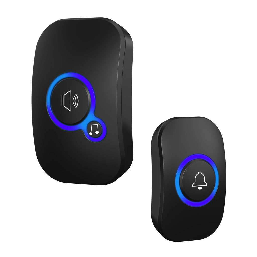 Plug-and-play wireless 1000-foot range doorbell, suitable for home, children's room, office, 115dB, with 32 ringtones, wireless