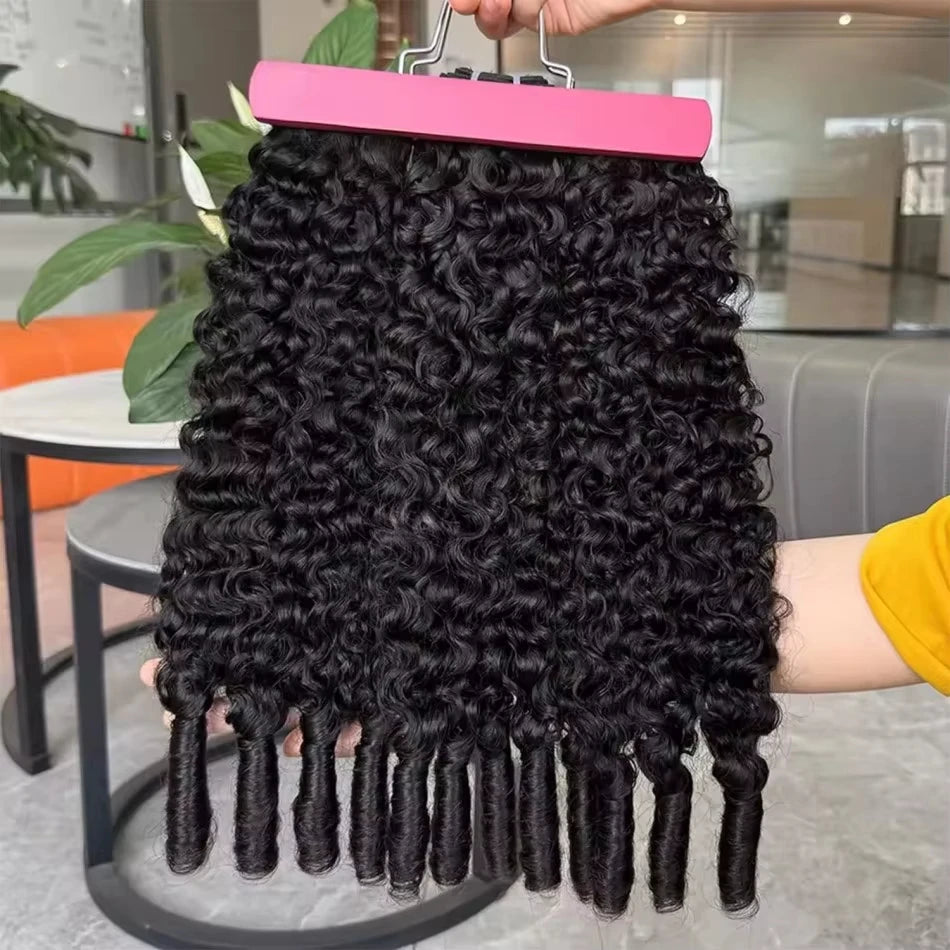 Burmese Curly Human Hair Bundles 100% 15A Virgin Human Hair Bundles Double Drawn Vietnamese Hair Extension Raw Hair Bundles