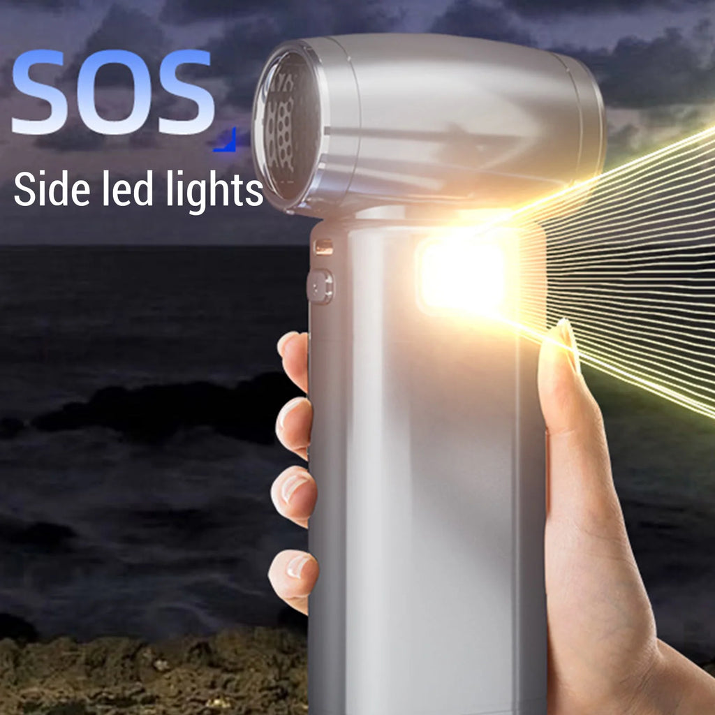 Violent Fan Digital Brushless Motor 6 Speed Adjustable 6000mAh Turbine Air Blower for Car House Computer Keyboard Outdoors