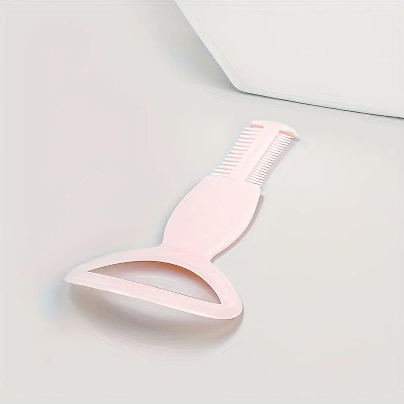 3 pcs Pink Eyeliner Stencil & Mascara Guard with Comb - Effortless No-Smudge Eye Makeup Tool for Perfect Lash Application