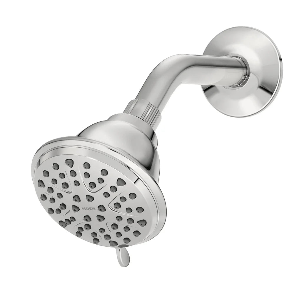 8-Spray Fixed Shower Head Wall Mount Chrome Water Saving Bathroom Shower System Easy Install Luxury Shower Experience