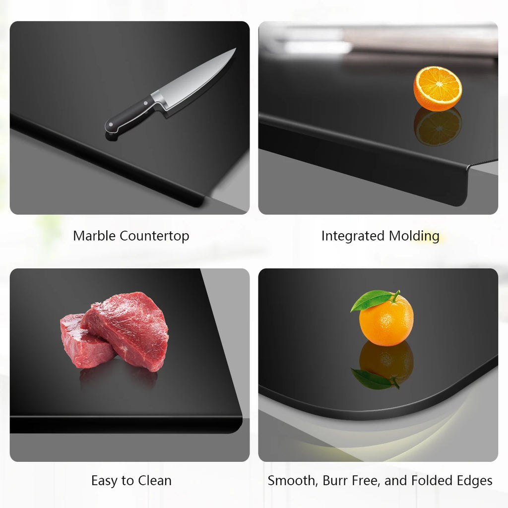 Acrylic Cutting Board With Lip Anti-slip Kitchen Cutting Chopping Boards Counter Countertop Protector Kitchen Accessories