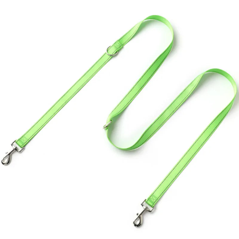 Dog Leash Hands Free Dog Leash Multi Functional Double Leashes for 2 Dogs Walking Reflective Dogs Leashes Running Pet Chain Rope