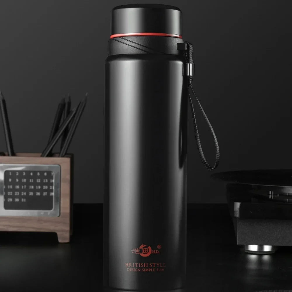Large-capacity 304 stainless steel business insulated cup, hanging cup, simple and portable gift water cup