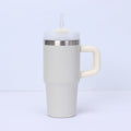 Mini 14oz Stainless Steel Tumbler Insulation Coffee Cup Water Bottle Mug With Straw In-Car Vacuum Flasks Mug For Holiday Gifts