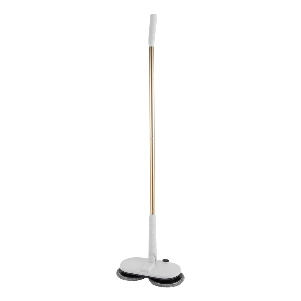 15W Cordless Electric Mop w/ 60 Min Battery Life 150RPM Rotation for Hard Floor Cleaning USB Rechargeable & Low Noise Operation