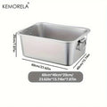 Large Litter Tray With Handles Durable Stainless Steel Litter Box Spacious Low Entry Design For Easy Access To Pet Accessories