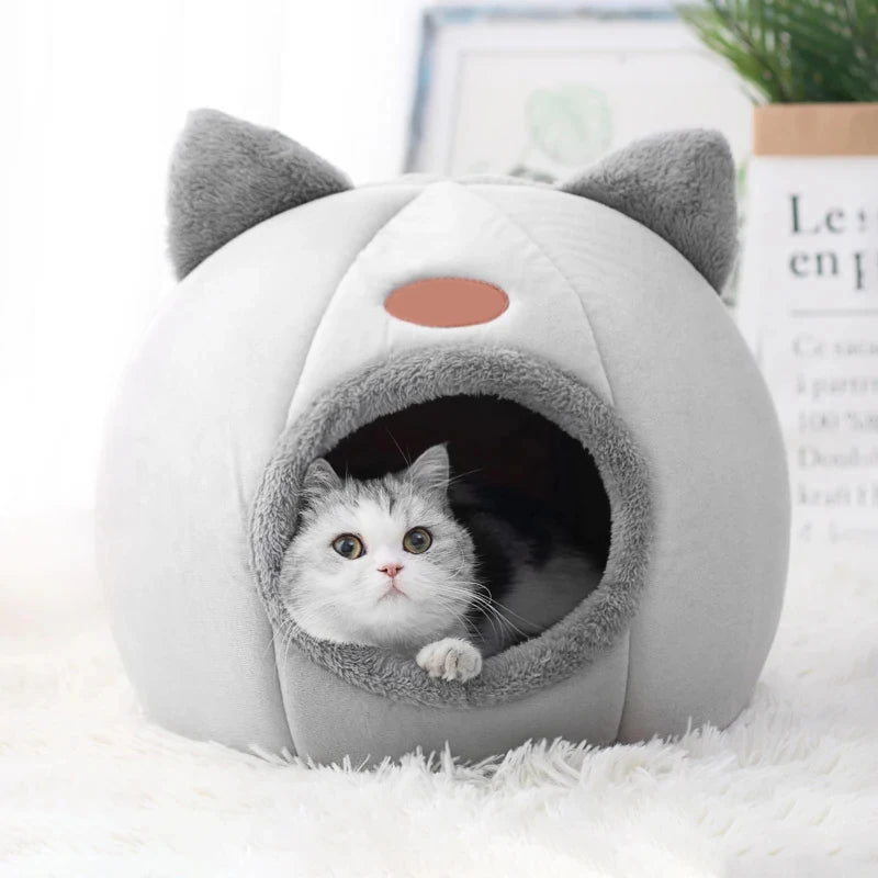 Deep Sleep Comfort In Winter Cat Bed Iittle Mat Basket Small Dog House Products Pets Tent Cozy Cave Nest Indoor Cama Gato