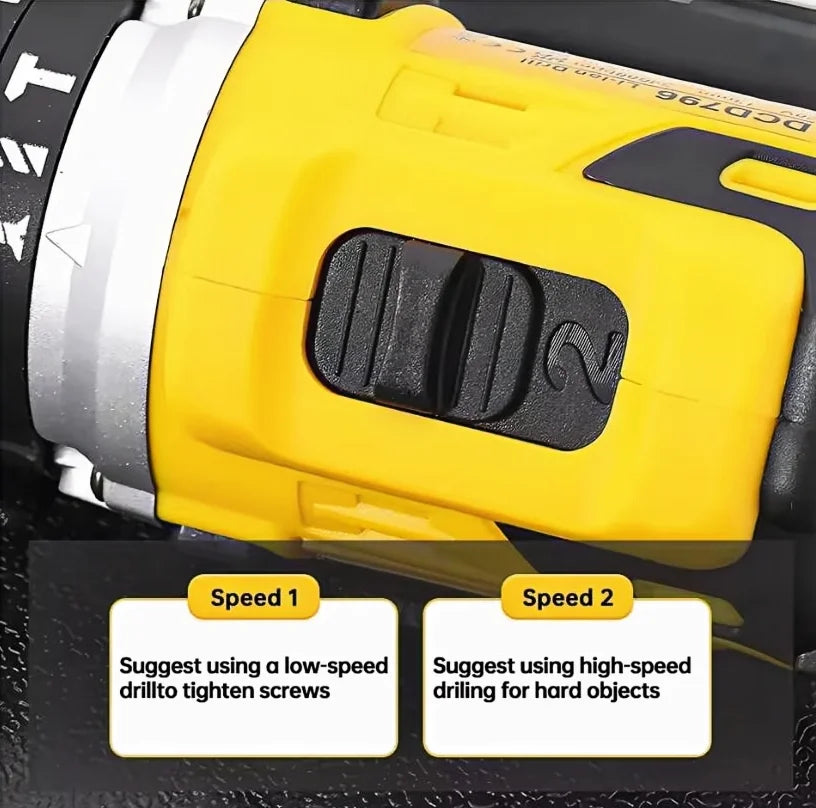 Lithium battery-powered screwdriver, electric screwdriver, electric hand drill, electric impact drill, combo set, home DIY kit