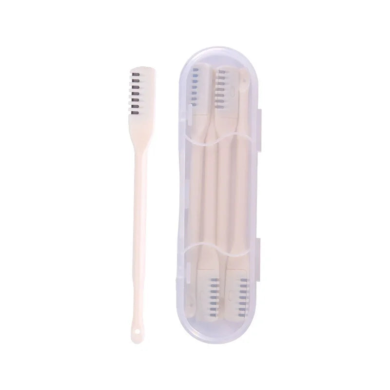 4pcs Gentle Painless Nose Hair Trimmer Set for Men Women Portable 360° Rotating Dual Head Skin-Safe Facial Hair Tool