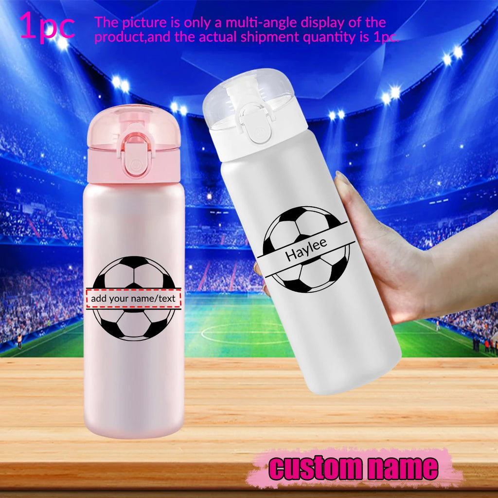 1pc Customized Sports Water Bottle, Photo&text, 780ml/26oz Outdoor Travel Leakproof Plastic Water Bottle with Rope