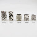5Pcs/Pack large hole viking hair braid dread beard dreadlock beads rings tube for women men hair Accessories