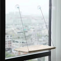 Winter Cat Window Hanging Hammock Bed Suction Cup Space Saving All Seasons Easy Install Pet Bed Cat Climbing Frame