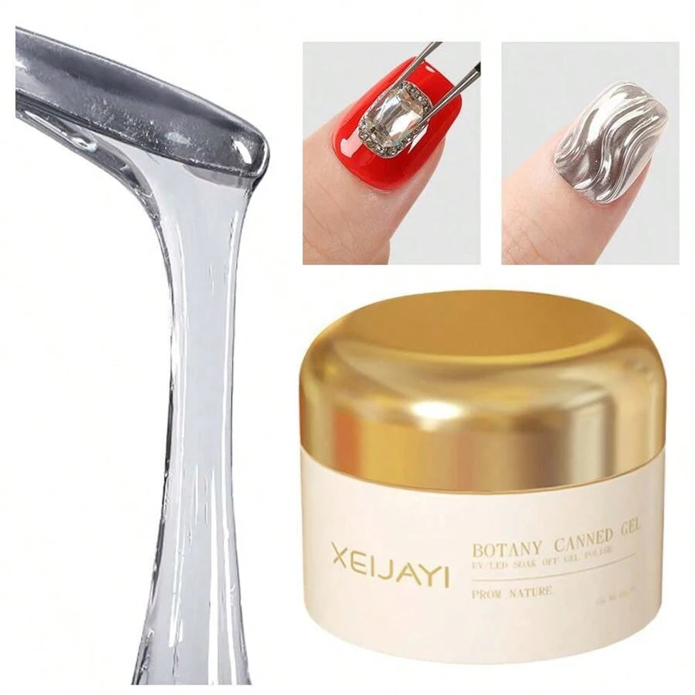 Clear Non Stick Hand Extension Gel 3D Shaping Sculpting Carving Nail Art Solid Hard Gel for Fake Nail 15ml