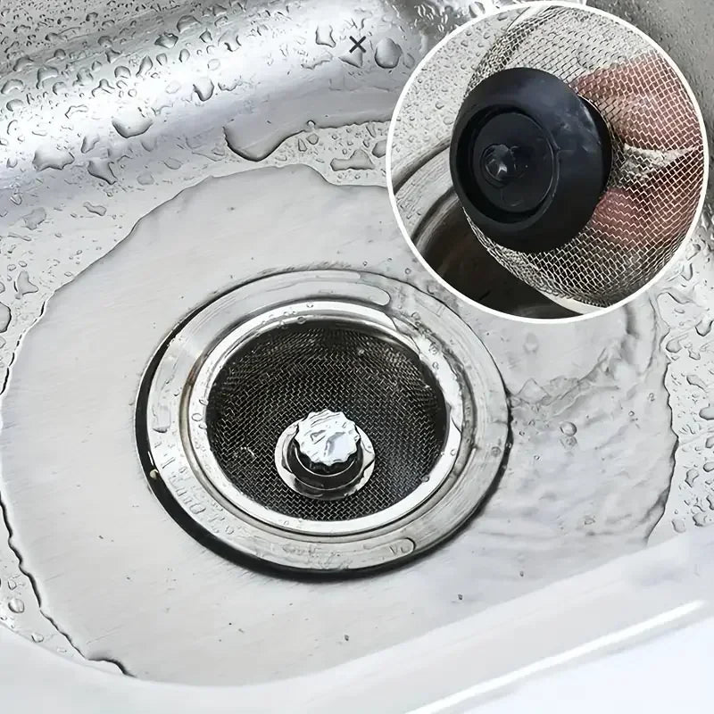 Stainless Steel Kitchen Bathroom Sink Floor Drain Mesh Strainer Hair Waste Filter Drain Basket Hole Filter for Sewer