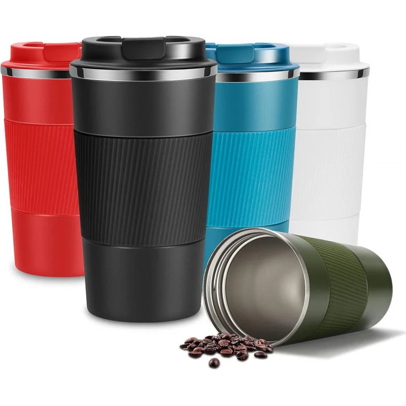 380ml/510ml Stainless Steel Coffee Cup Thermal Mug Garrafa Termica Cafe Copo Termico Caneca Non-slip Travel Car Insulated Bottle