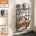 Suction Cup Pot Lid Rack Wall-mounted Punch-free Kitchen Storage Shelf Multi-function Household Storage Cutting Board Rack