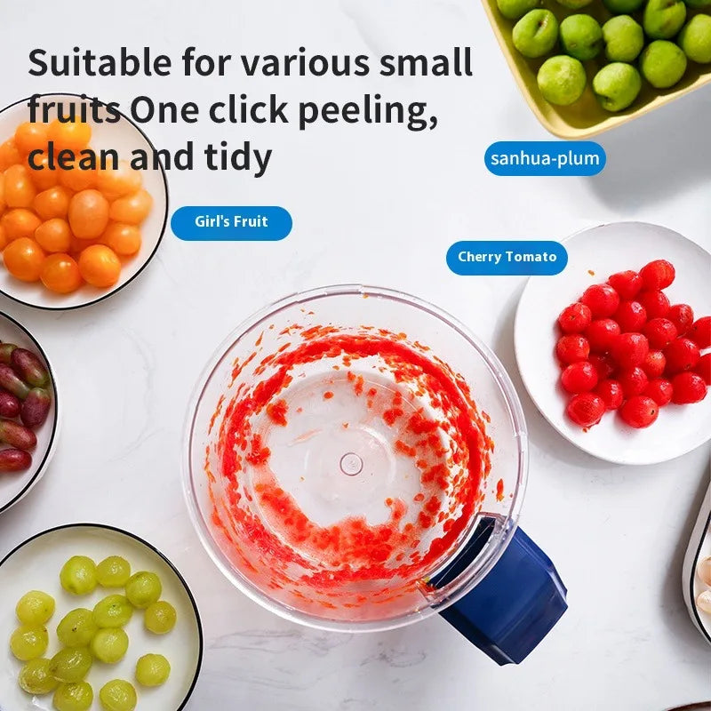 Rechargeable Electric Fruit Peeler Blender Electric Grape Peeling Machine Automatic Household Electric Fruit Peeler