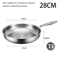 KEMORELA Pure Titanium Cookware Is Scratch-resistant and Non-stick, Heats Evenly and Is Suitable for Cooking and Heating Quickly