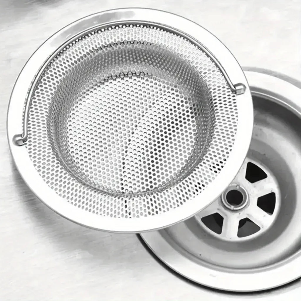 2-Pack Stainless Steel Sink Strainers - Thanksgiving Cooking & Clog Prevention for Kitchen and Bathroom Sinks.