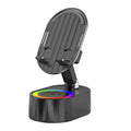 Cellphone Stand with Powerbank Bluetooth-Compatible Speaker Multi-Function RGB Light Phone Mount for Dining Room Cafes Hotels