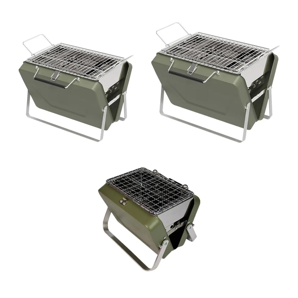 BBQ Grill Portable Mini Simple to Use Steady Small Medium Large Tailgating for Campfire Cooking Backyard Picnic Camping Domestic