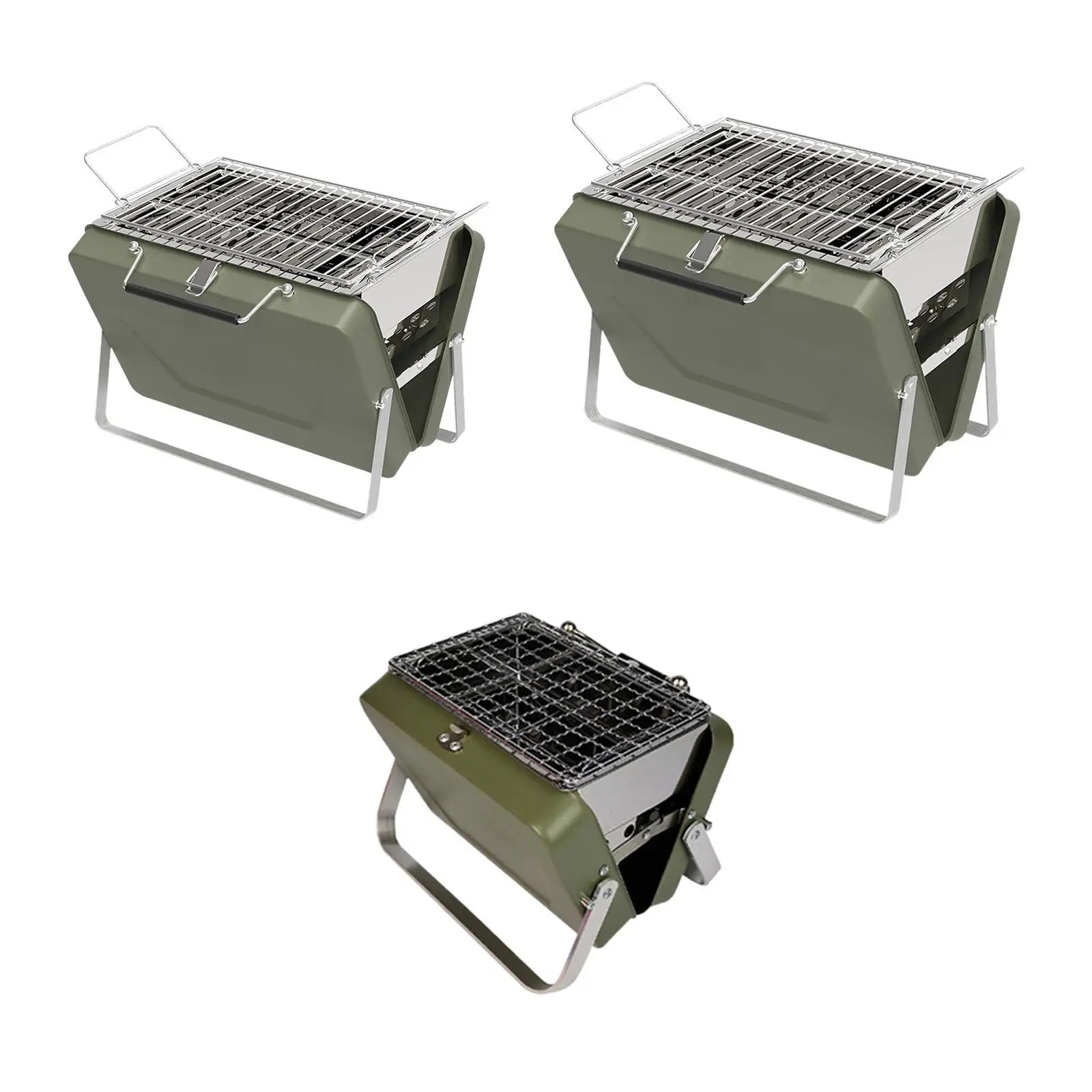 BBQ Grill Portable Mini Simple to Use Steady Small Medium Large Tailgating for Campfire Cooking Backyard Picnic Camping Domestic