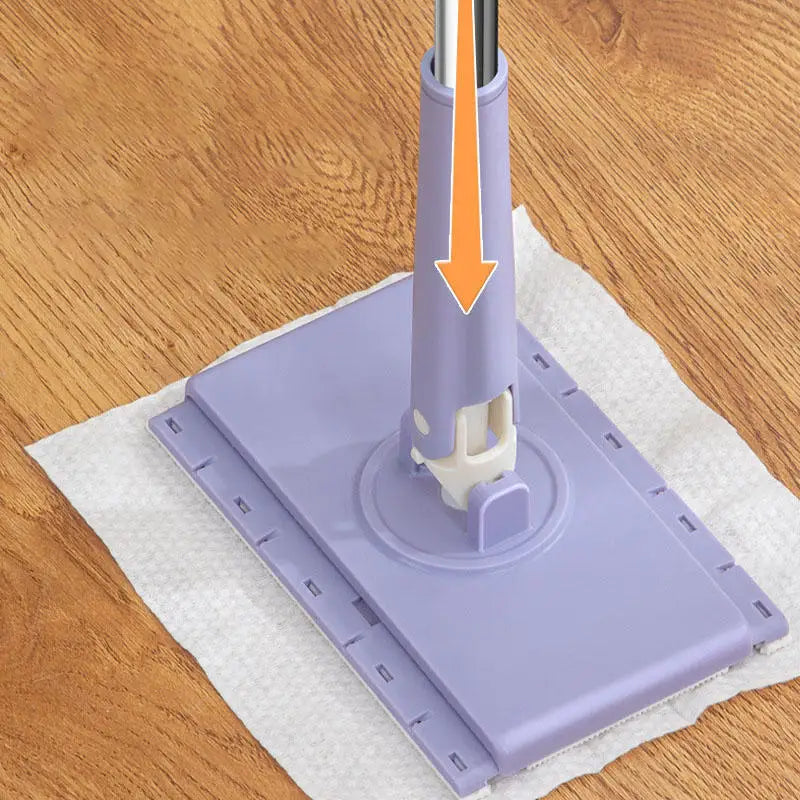 Hands-Free Cleaning Mop for Floor/Window 360°Rotation Mini Mop for Wet Wipes Household Kitchen Cleaning Tool