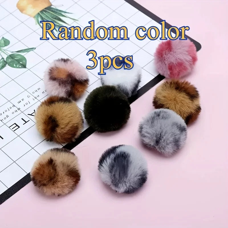 3Pcs Cat Toy Ball Leopard Print Plush Ball, Cat Self-Entertainment Ball Soft Cat and Dog Universal Toy Ball Interactive