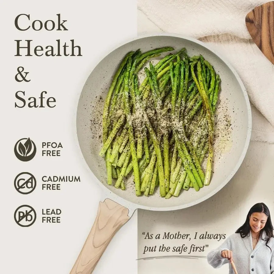 44pcs Pots and Pan Set Nonstick, Cookware Sets, Cooking Set Non Stick, Induction Cook Ware with Bakeware Set, Kitchen Knife Set
