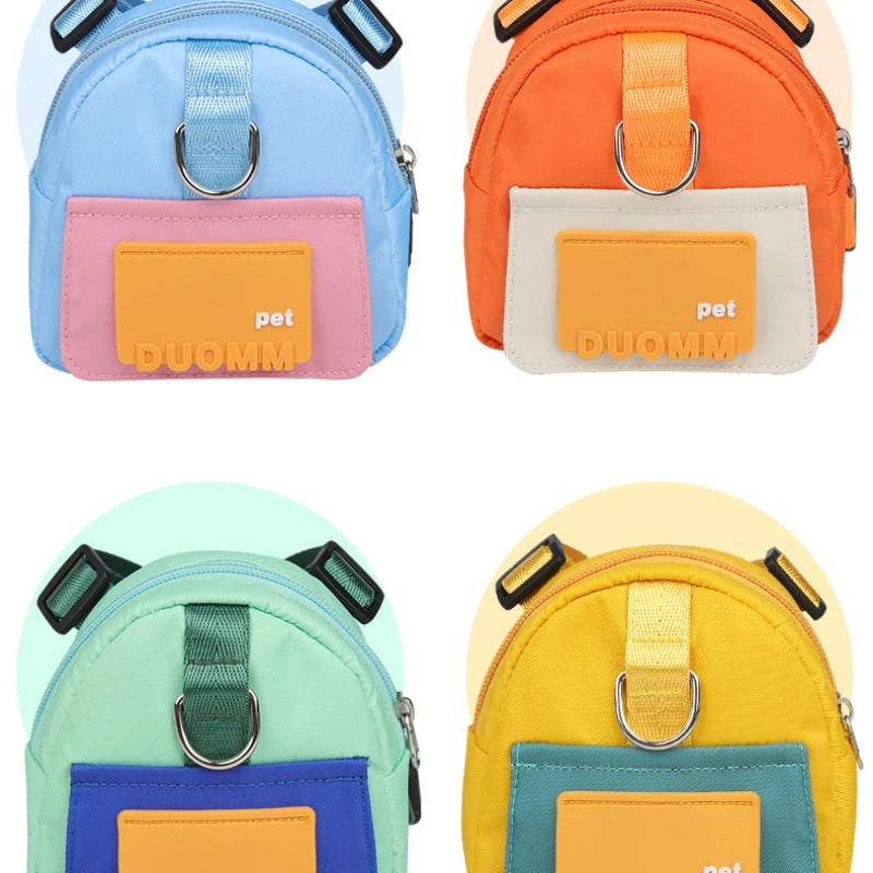 Home Cat and Dog From Backpack Large Capacity Cartoon Double Shoulder Bag Outdoor Travel Small Bag Pet Accessories