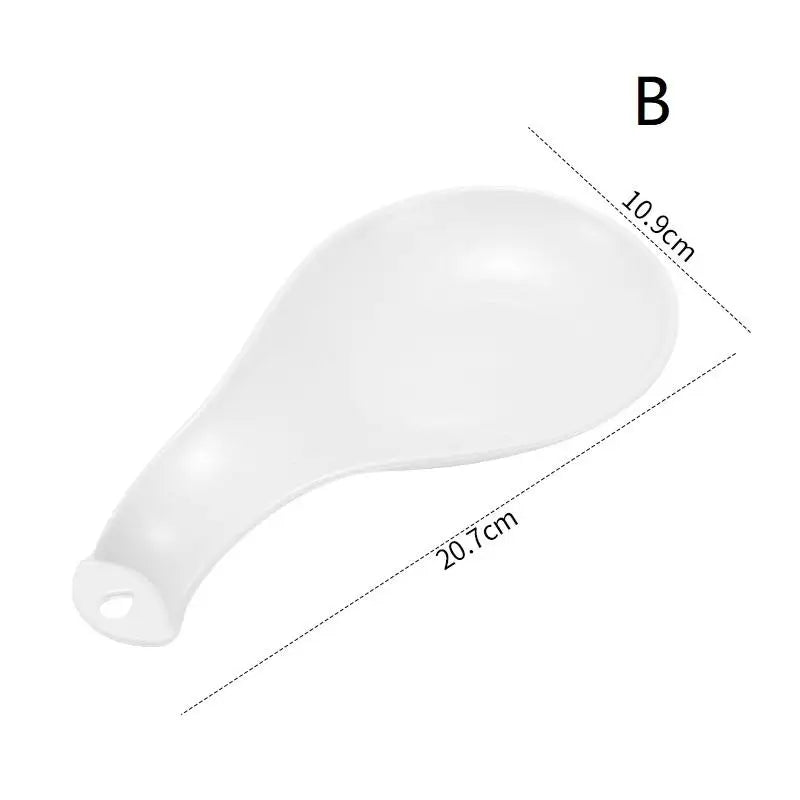 Heat-Resistant Spoon Rest Large Spoon Holder Cooking Spoon Rest Plastic Coffee Spoon Holder Dishwasher Safe Spoon Rest