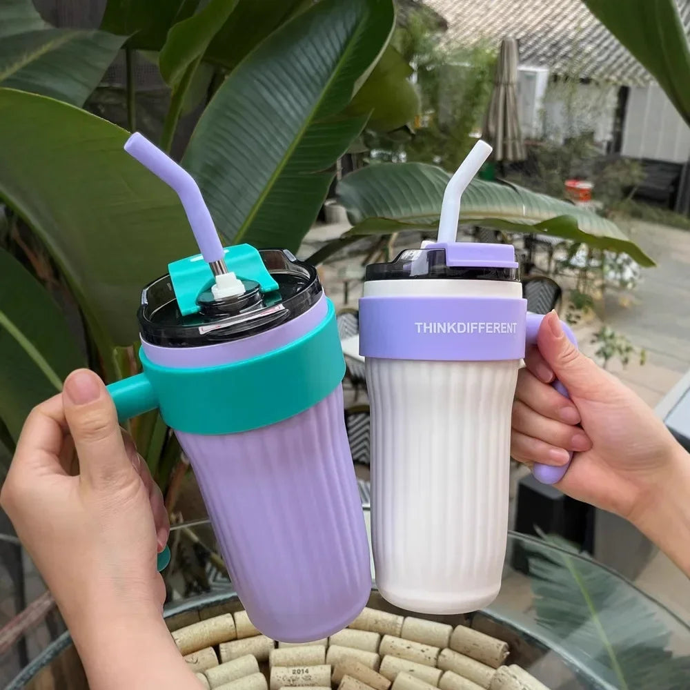 860ML Stainless Steel Thermo Bottle Large Capacity Coffee Cup Sport Insulated Cup Portable Tumbler Vacuum Flasks Car Thermal Cup