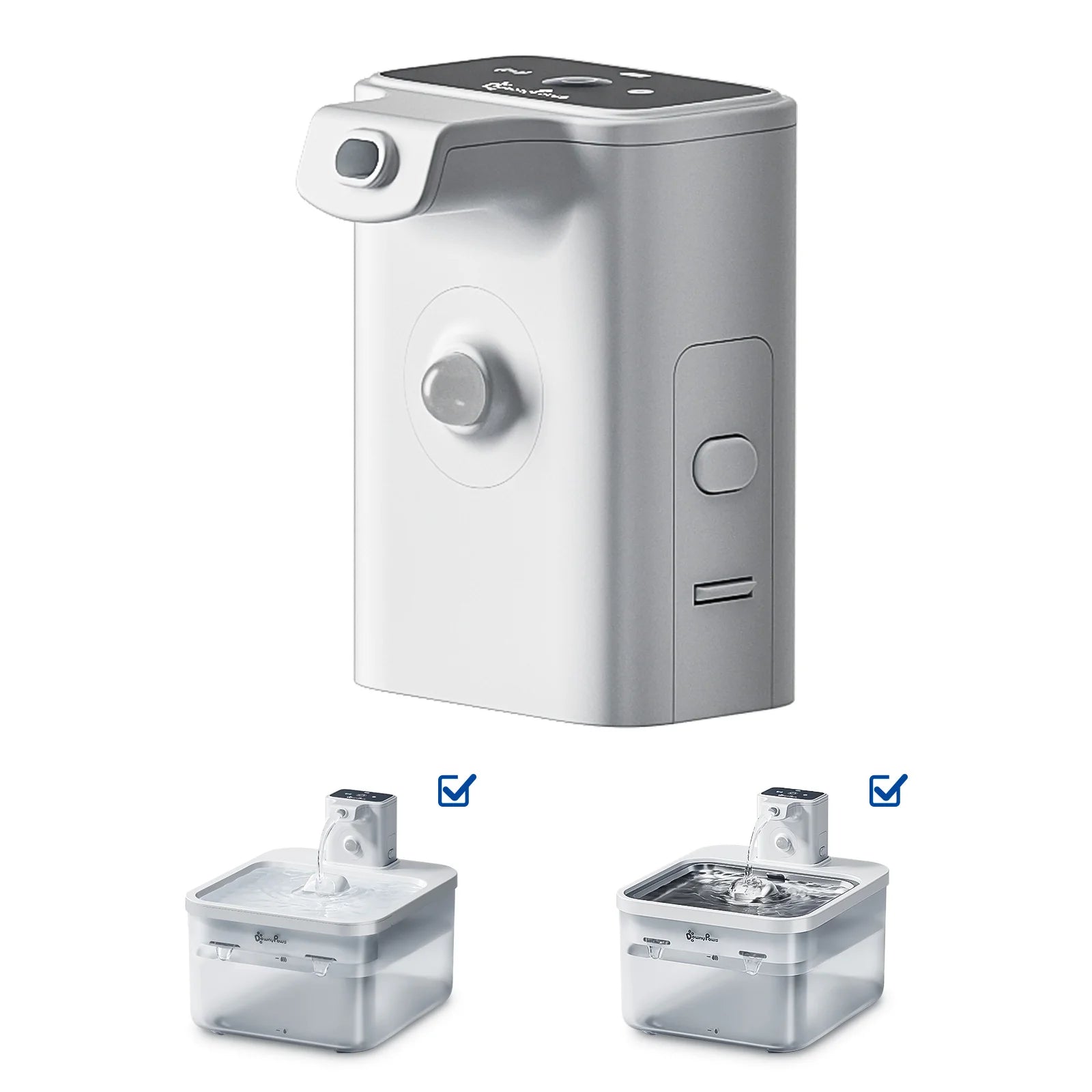 DownyPaws Battery & Sensor 2 In 1 for 2.5L Wireless Cat Water  Fountain WFP6  Dog Water Dispenser Water Drinker Accessories
