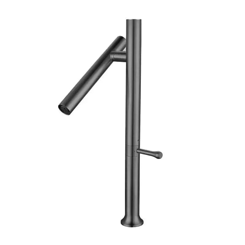 304 Stainless Steel Kitchen Sink Faucet Mixer Water Cold Hot Taps Single Handle 360 Rotation Ceramic Valve Folding with Hose