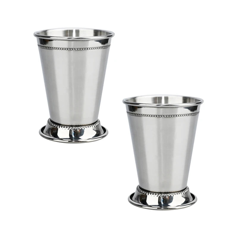 380ml Cocktail Mug Mint Julep Cups Stainless Steel Bar Martini Mojito Cocktail Beer Cup Mug Metal Beer Juice Glass Drinking Cups