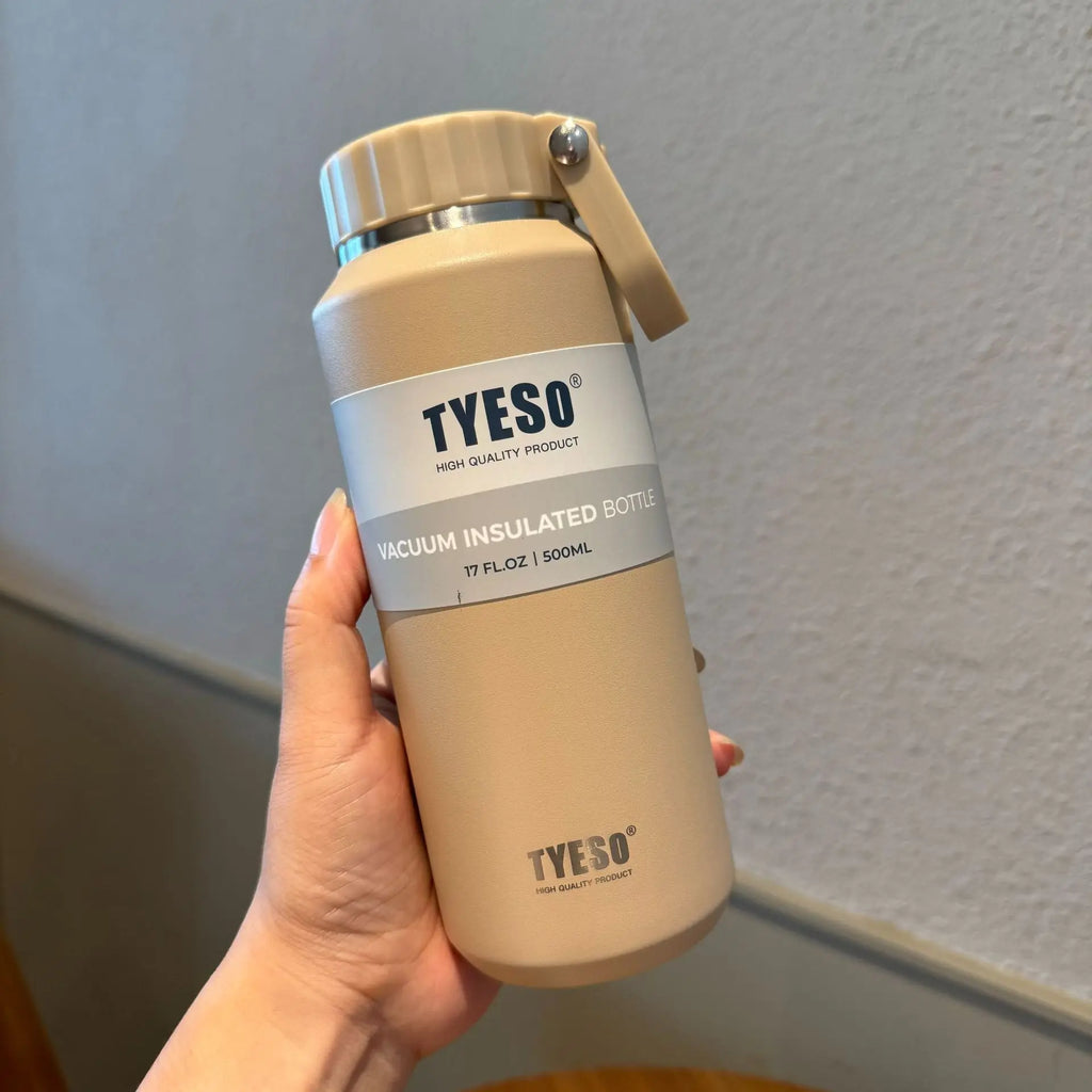 Tyeso 500/710MLStainless Steel Thermos Water Bottle Car Thermal Cup Sports Water Bottles Keeps Cold and Heat Thermal Mug