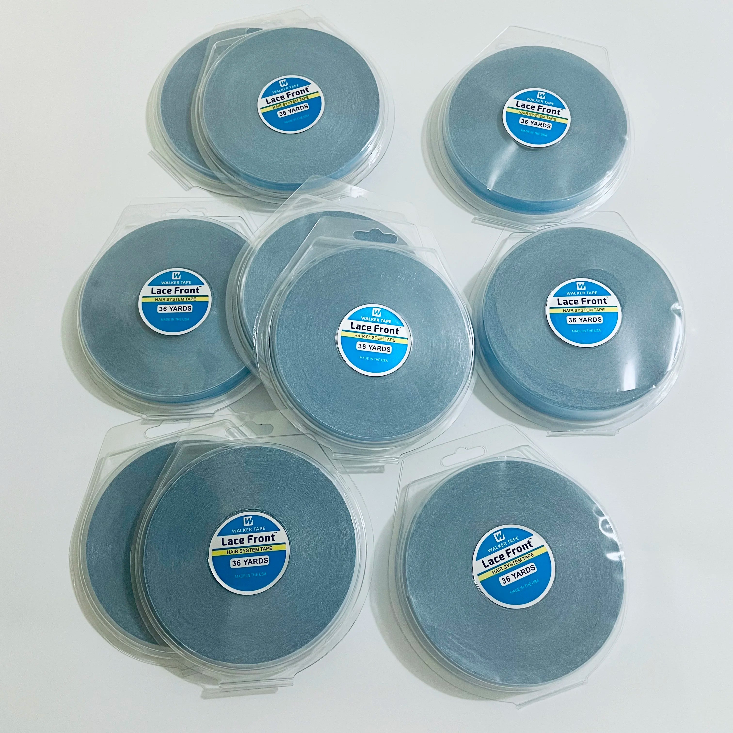 Wholesal36/12/3yards Hair System Tape Double Side Walker Tape Blue Lace Front Wig Tape For Toupee Sweatproof Ultra Hold Wig Tape