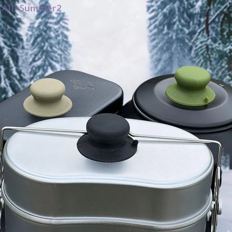 {MX} Silicone Pot Lid Knob Anti-scad Pan Lid Holding Handle Suction Cup Grip Outdoor Picnic Lid Lifter Phone Holder