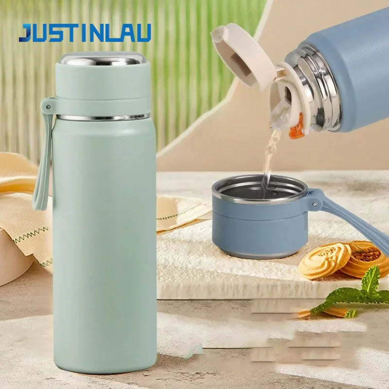 Double-Wall Vacuum Coffee Mug - Leak-Proof Car Cup 600ml