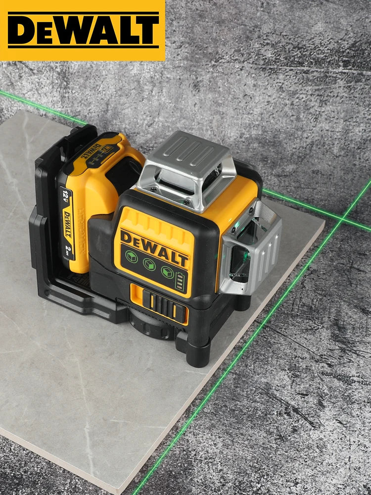 2025 NEW Dewalt DW089LG 3 Sides*360 Degree Vertical 12V Lithium Battery 12 Lines Laser Level 360 Horizontal Green Meter Outdoor