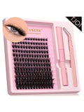 Lash Clusters Kit, Lash Clusters Natural Eyelash Clusters, 8-16mm D Curvature Cluster Lashes, Fairy Eyelash Clusters Wispy Lash