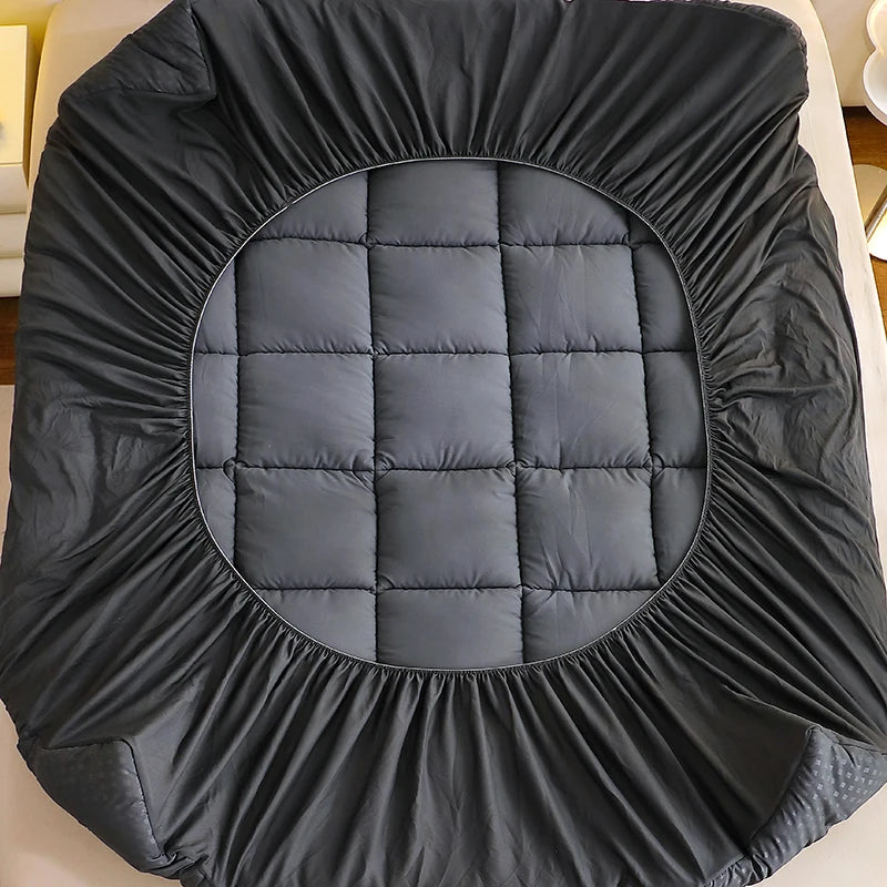 Twin Full Queen King Dark Grey White 360g Per Square Meter Filling Mattress Topper Mattress Protector Cover