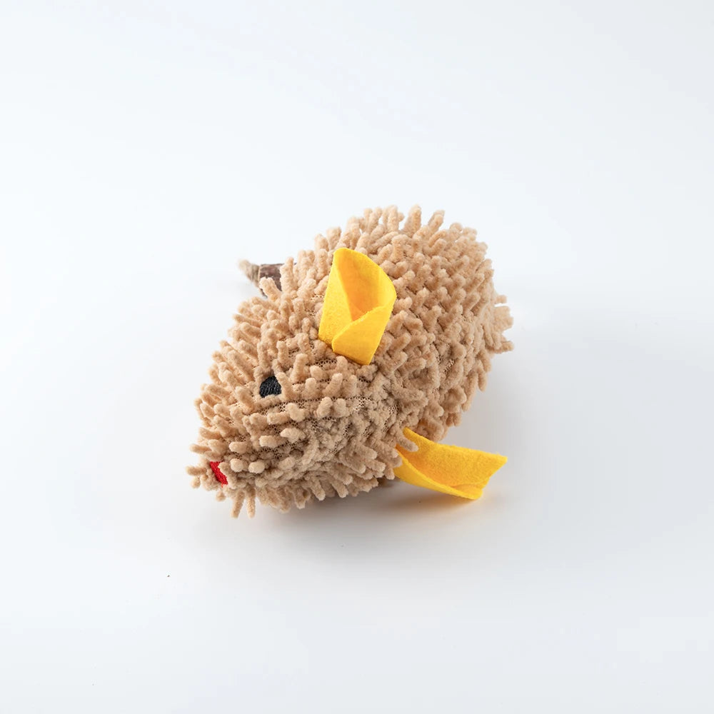 Big Mouse Cat Toy Catnip Simulation Interactive Play Plush Pet Toy