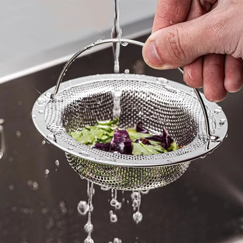 Kitchen Sink Filter Bathroom Floor Drain Mesh Filters Stainless Steel Sink Strainer Garbage Food Residue Drain Hole Filter Trap