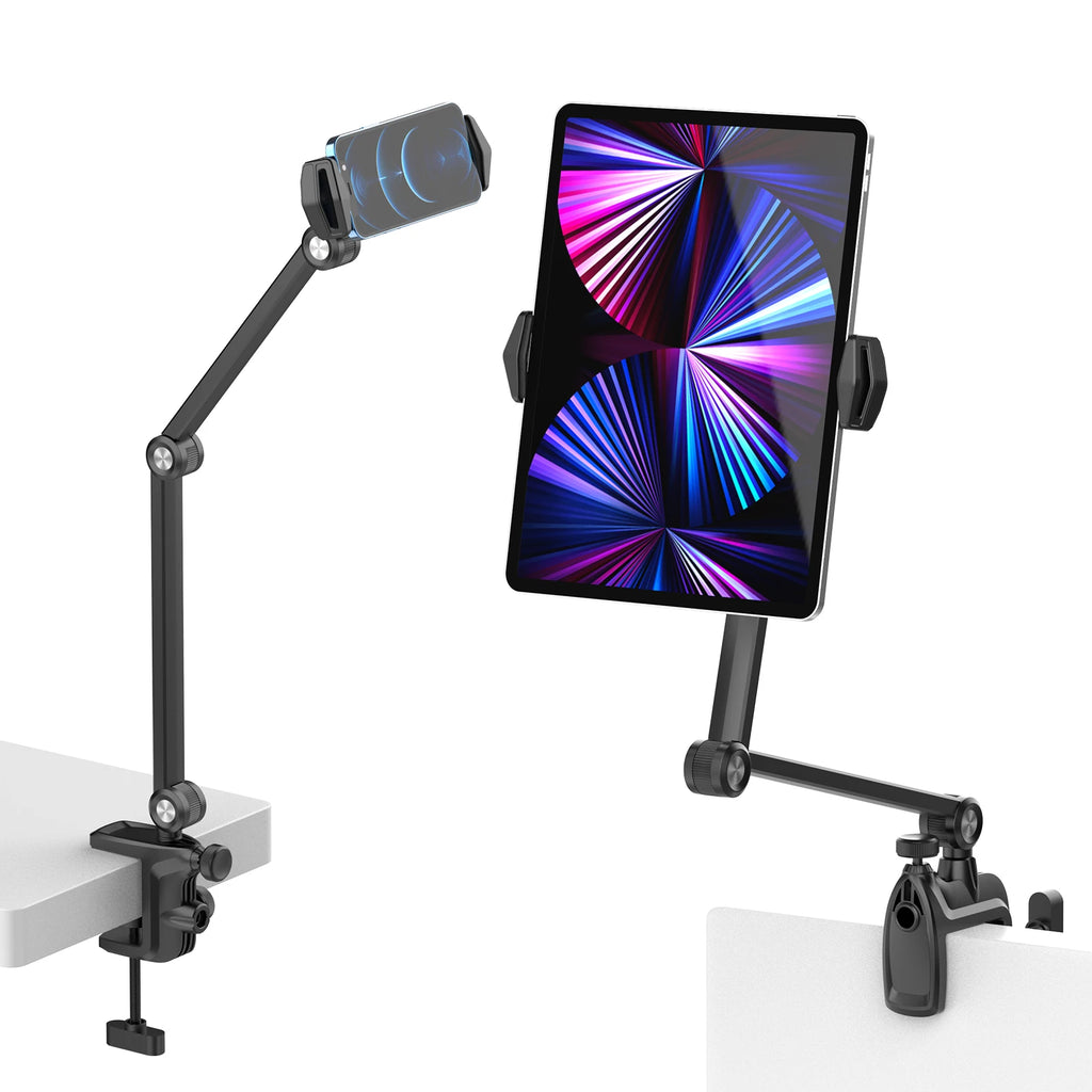 Ulanzi VIJIM HP006 Tablet Holder iPad Stand Desk Mount for Smartphone iPad Pro Air with Flexible Arm 360°Adjustable Tablet Mount